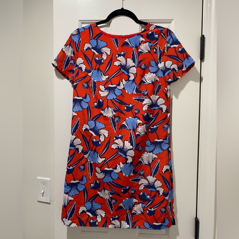 J Crew Floral Gallery Shift Dress